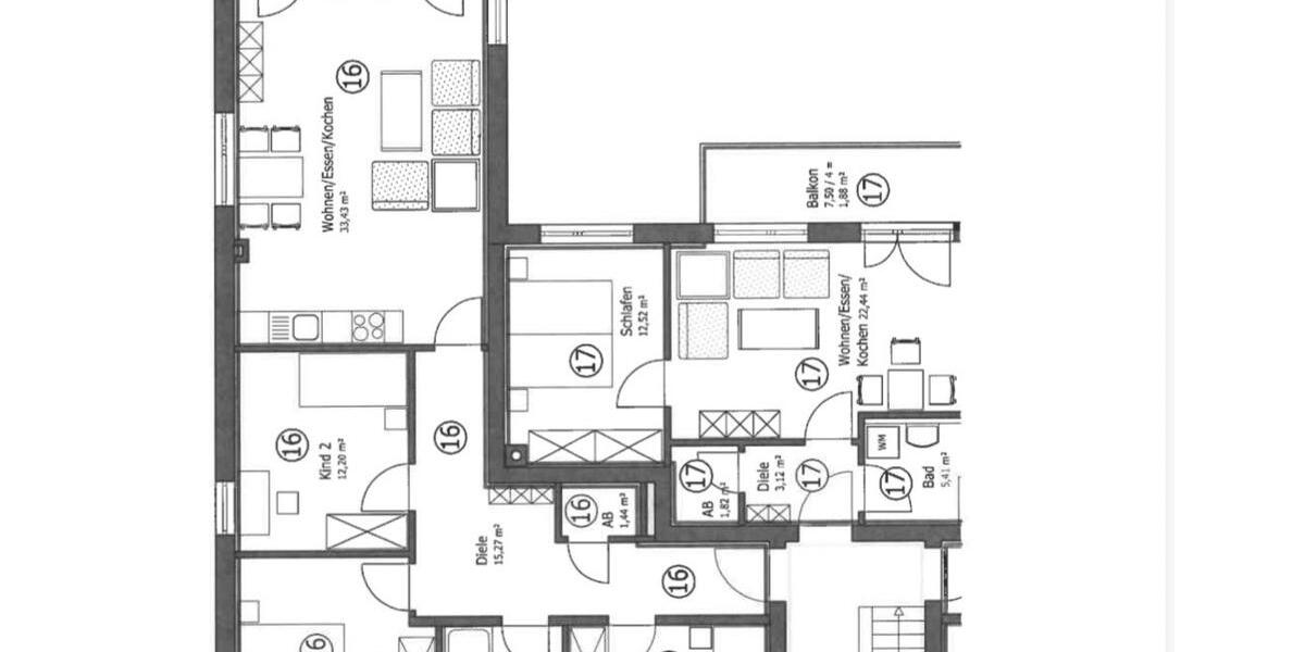 Etagenwohnung Neu-Ulm Ludwigsfeld - 4 Zimmer, 97 m&sup2;, 1.810&euro; | Angebot:26698827