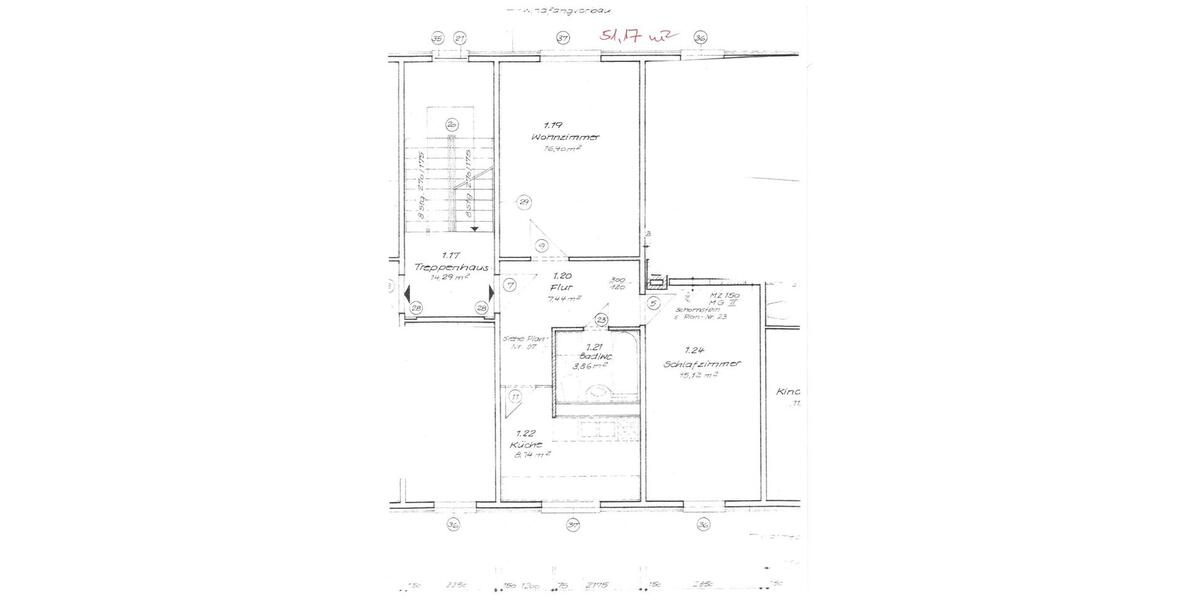 Etagenwohnung Wasungen - 2 Zimmer, 51 m&sup2;, 330&euro; | Angebot:26662240