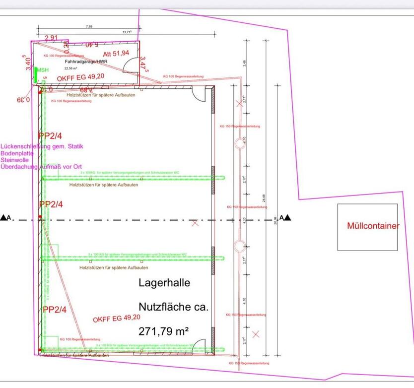 Gewerbefläche zu vermieten – 280 m², teilbar in 3 Einheiten