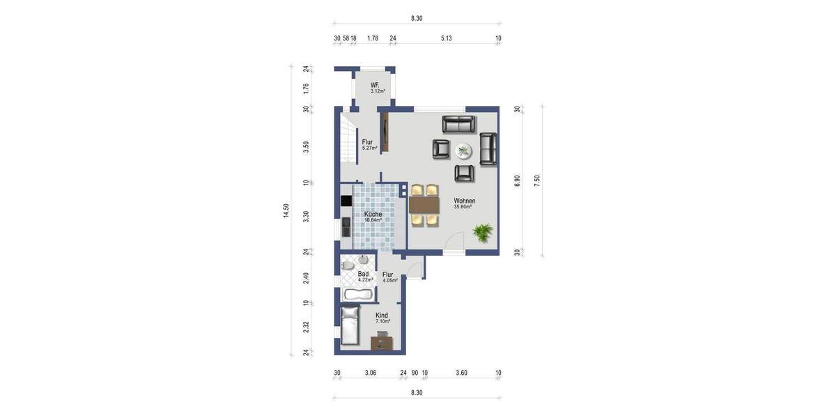 Doppelhaushälfte Glinde - 6 Zimmer, 127 m&sup2;, 1.620&euro; | Angebot:25041220