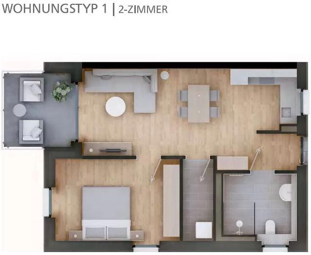 Etagenwohnung Landau an der Isar - 2 Zimmer, 56 m&sup2;, 695&euro; | Angebot:26706073