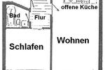 Dachgeschoßwohnung Crimmitschau - 2 Zimmer, 46 m&sup2;, 250&euro; | Angebot:14362944