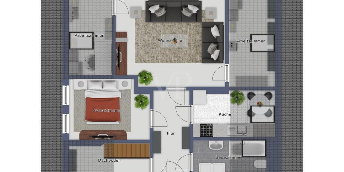 Dachgeschoßwohnung Senftenberg - 2 Zimmer, 70 m&sup2;, 420&euro; | Angebot:25834234