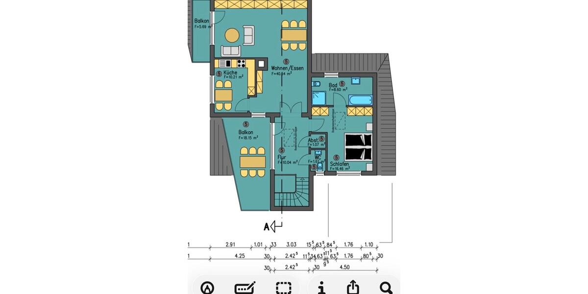 Etagenwohnung Ritterhude - 2 Zimmer, 110 m&sup2;, 1.000&euro; | Angebot:26614367