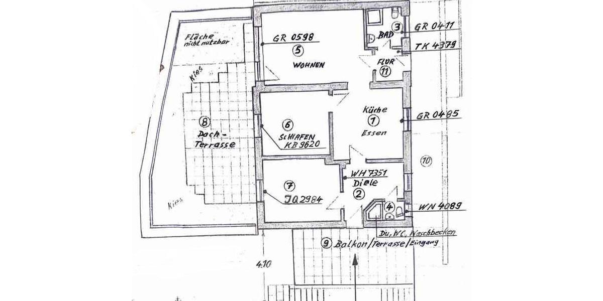 Etagenwohnung Siegen Eiserfeld - 3 Zimmer, 90 m&sup2;, 650&euro; | Angebot:25907464