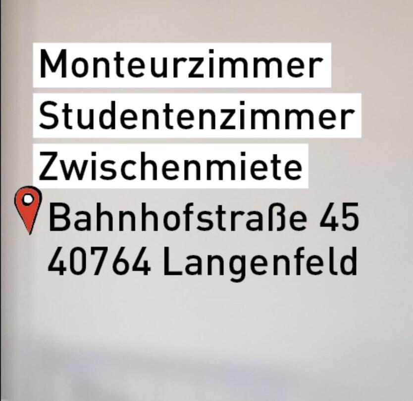 MonteurZimmer * StudentenZimmer * Zwischenmiete - Langenfeld