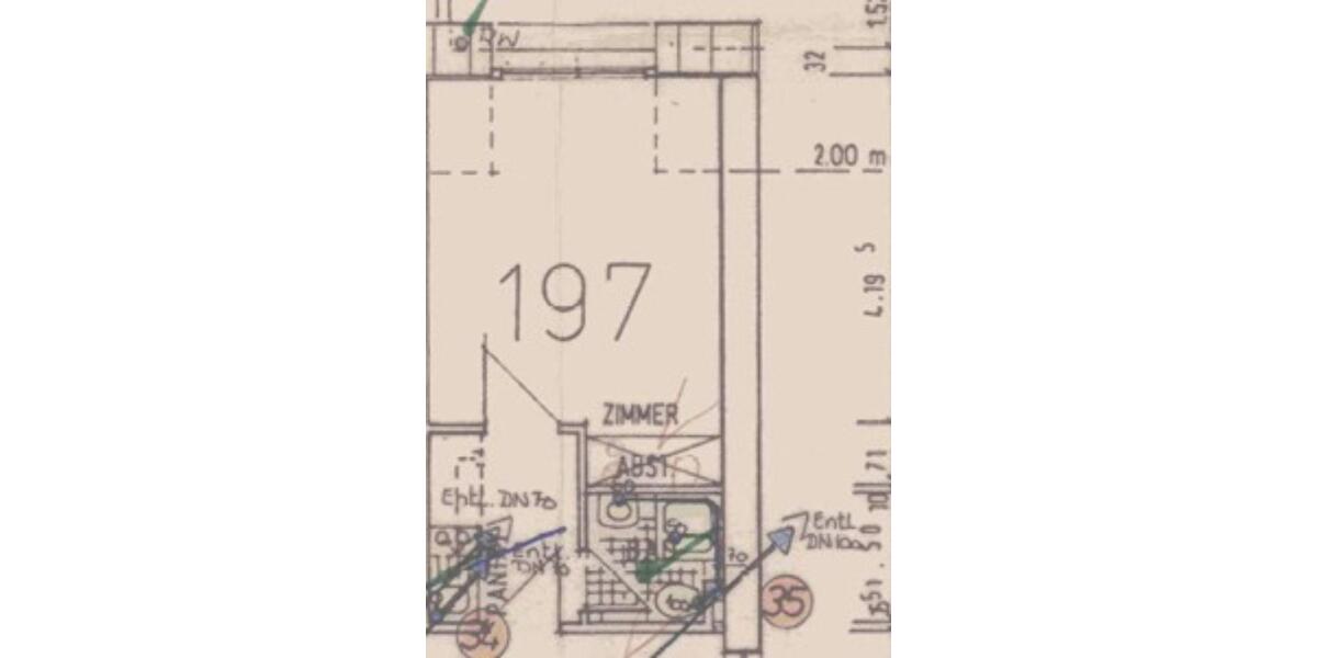 Maisonettenwohnung Kronshagen - 2 Zimmer, 29 m&sup2;, 599&euro; | Angebot:25104640