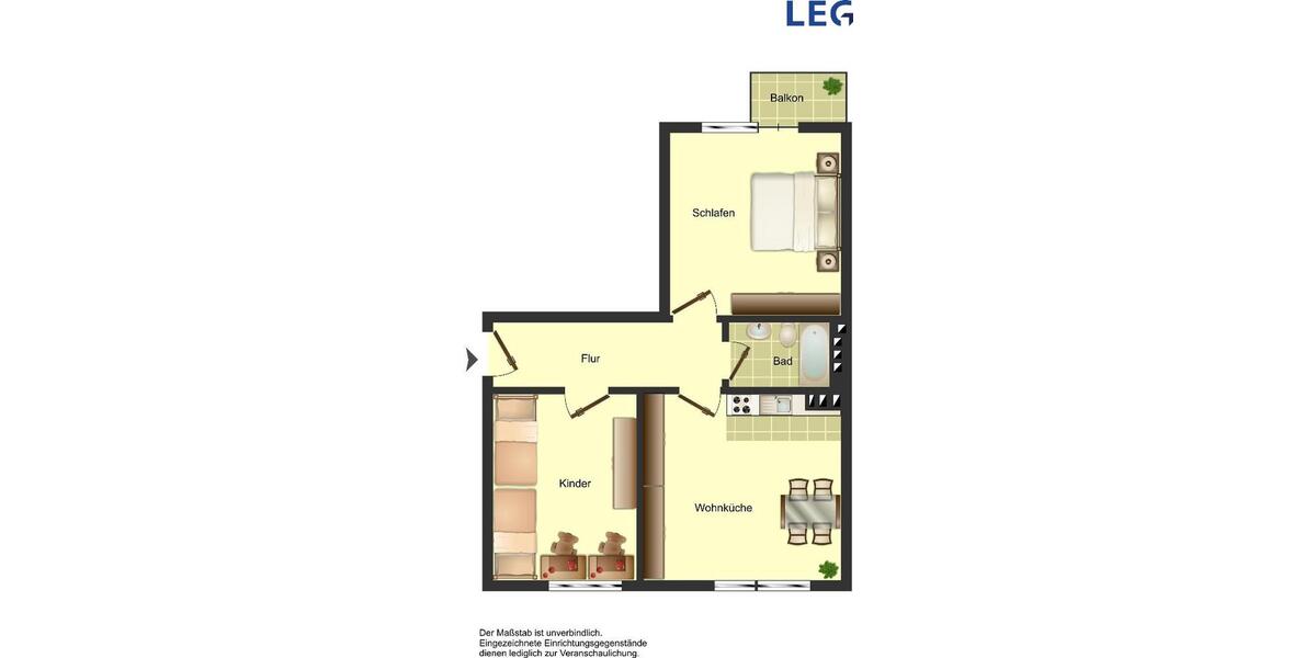 Etagenwohnung Duisburg Duisburg-Mitte - 2 Zimmer, 57 m&sup2;, 579&euro; | Angebot:26168137