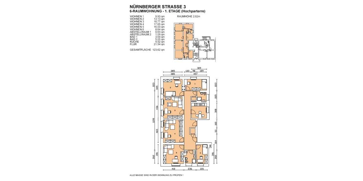Erdgeschoßwohnung Dresden Cotta - 6 Zimmer, 124 m&sup2;, 1.086&euro; | Angebot:26684549