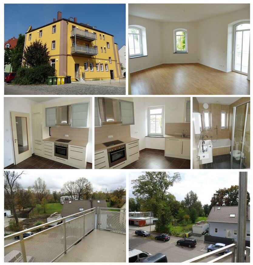 Altbau Loft Wohnung am Lech: 112 qm, edel saniert, 2 Balkone, Parkett, Küche, ruhig, nähe KUKA, provisionsfrei