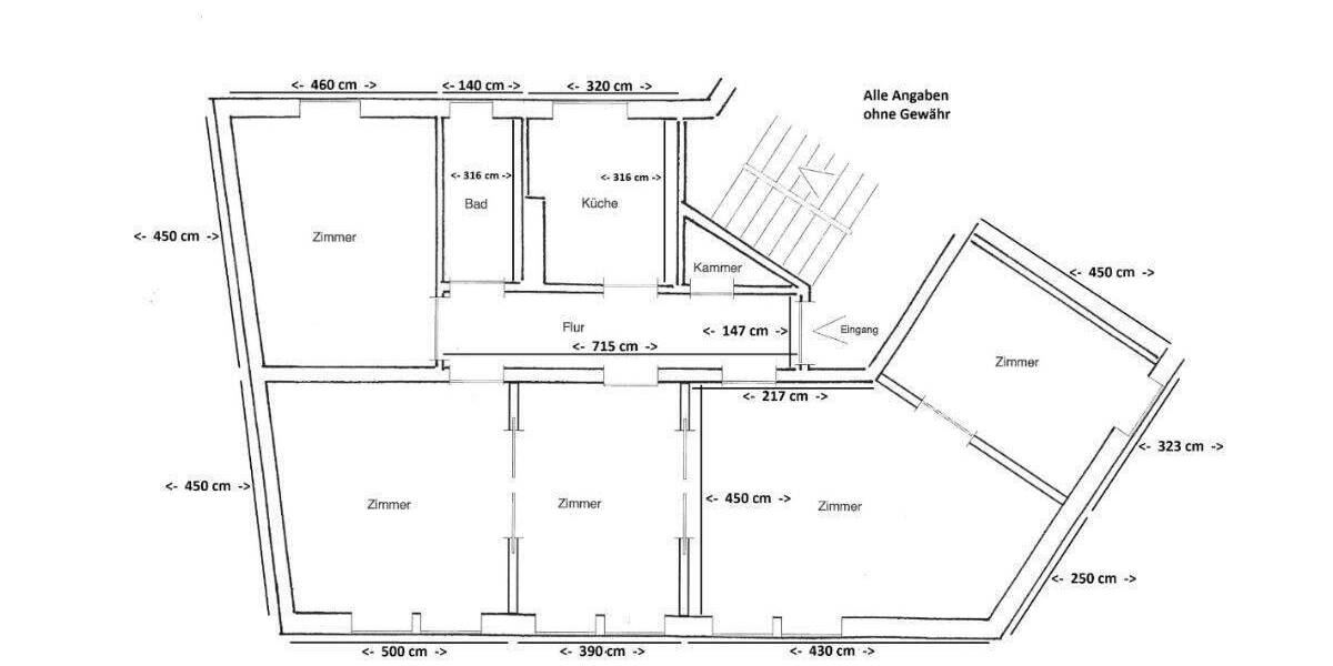 Etagenwohnung Güstrow - Plauer Viertel Güstrow - 5 Zimmer, 104 m&sup2;, 700&euro; | Angebot:24182871
