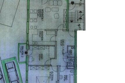 3 Zimmer, Küche, Bad, WC, Balkon, 100 qm zimmer