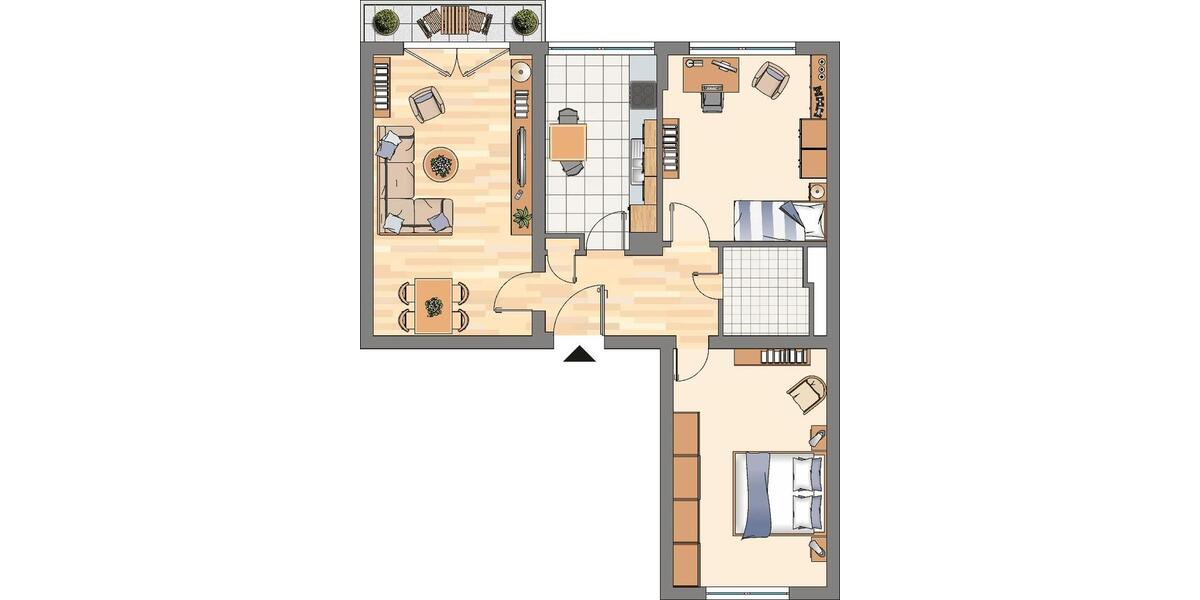 Etagenwohnung Hagen Hagen-Mitte - 3 Zimmer, 73 m&sup2;, 539&euro; | Angebot:26349665