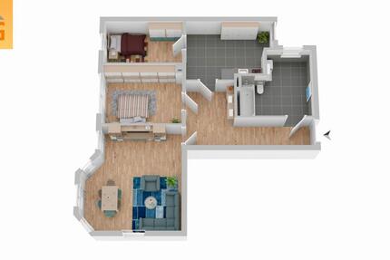 Stilvolle 3-Zimmer-AltbauWohnung mit Einbauküche und modernem Komfort