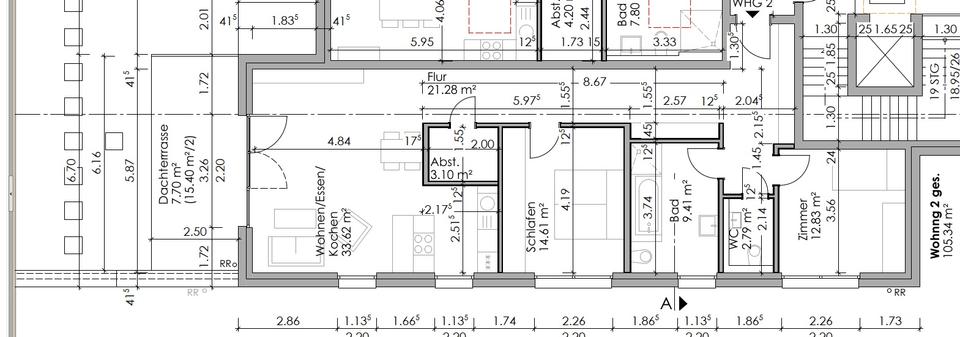 Dachgeschoßwohnung Hadamar - 3 Zimmer, 105 m&sup2;, 1.275&euro; | Angebot:25231031
