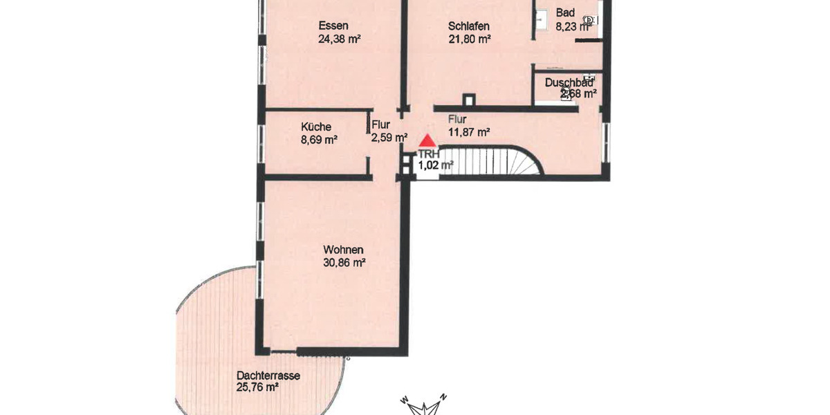 Etagenwohnung Wetzlar - 3 Zimmer, 123 m&sup2;, 1.350&euro; | Angebot:24461871