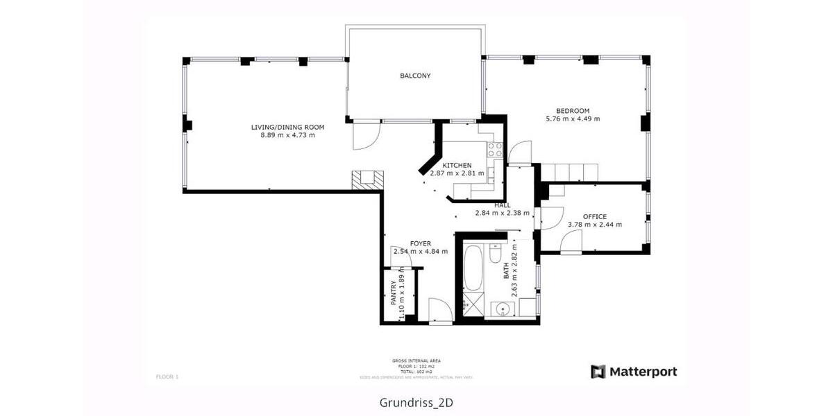 Dachgeschoßwohnung Künzelsau - 3 Zimmer, 96 m&sup2;, 960&euro; | Angebot:25635550