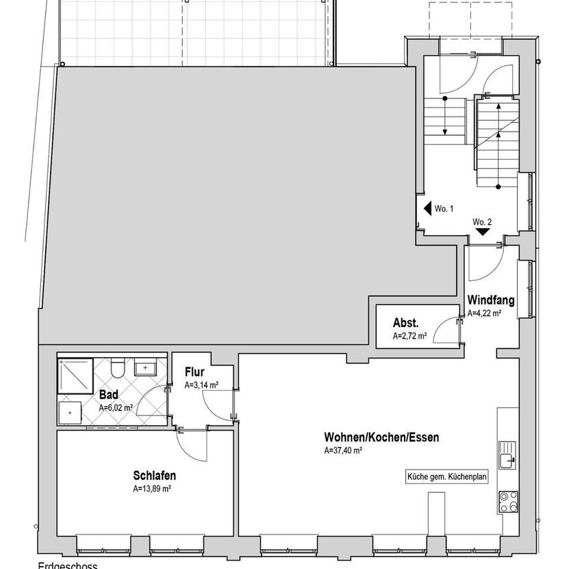 Erdgeschoßwohnung im Zentrum Horneburgs
