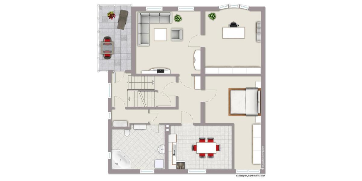 3 Zimmer Wohnung Wismar Süd Turnplatz, Balkon, Terrasse, OG, EBK 3 zimmer