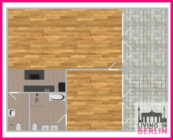 Erdgeschoßwohnung Berlin Treptow-Köpenick - 2 Zimmer, 126 m&sup2;, 2.142&euro; | Angebot:26366385