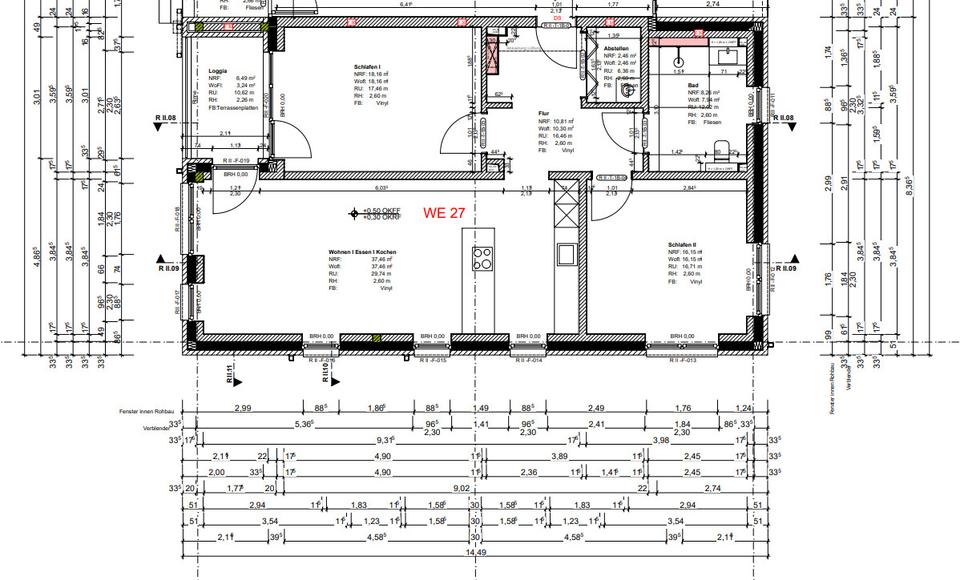 Erdgeschoßwohnung Oldenburg Alexandersfeld - 3 Zimmer, 96 m&sup2;, 1.435&euro; | Angebot:23392423