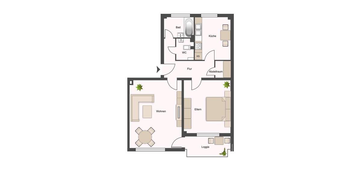 Helle 2- Zimmer-Wohnung in Korbach 2 zimmer