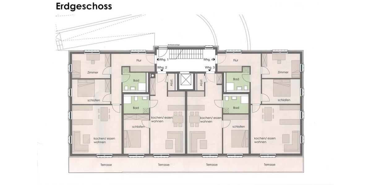 Erdgeschoßwohnung Flieden - 3 Zimmer, 86 m&sup2;, 770&euro; | Angebot:24750632