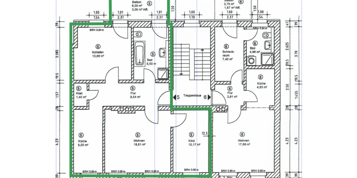 Etagenwohnung Magdeburg Lemsdorf - 3 Zimmer, 72 m&sup2;, 625&euro; | Angebot:25800379