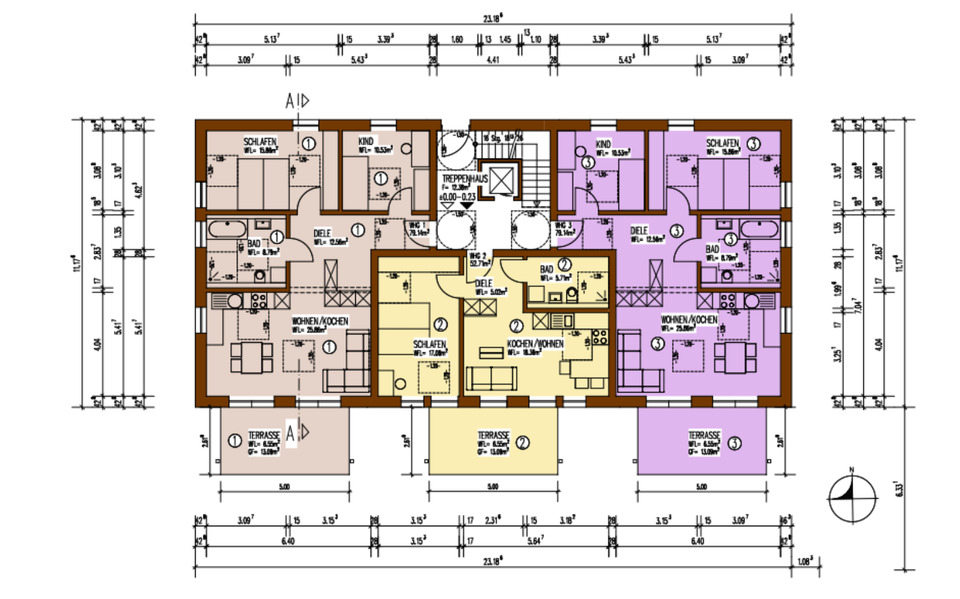 Erdgeschoßwohnung Wassertrüdingen - 3 Zimmer, 86 m&sup2;, 1.030&euro; | Angebot:24877179