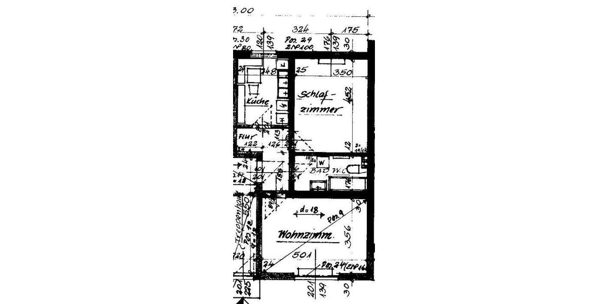 Erdgeschoßwohnung Garbsen Berenbostel - 2 Zimmer, 52 m&sup2;, 460&euro; | Angebot:26014293