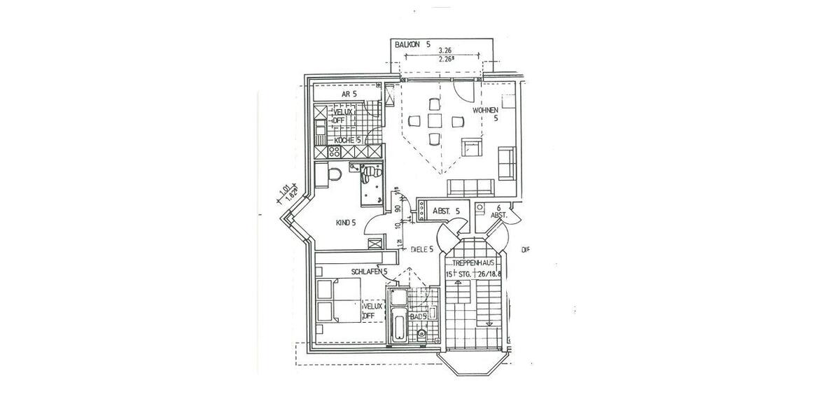 Dachgeschoßwohnung Nordkirchen - 3 Zimmer, 75 m&sup2;, 825&euro; | Angebot:26632435