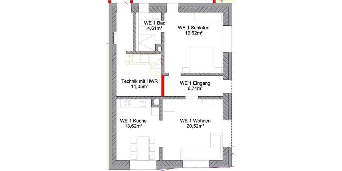 Erdgeschoßwohnung Dießen am Ammersee - 2 Zimmer, 65 m&sup2;, 1.100&euro; | Angebot:26697474