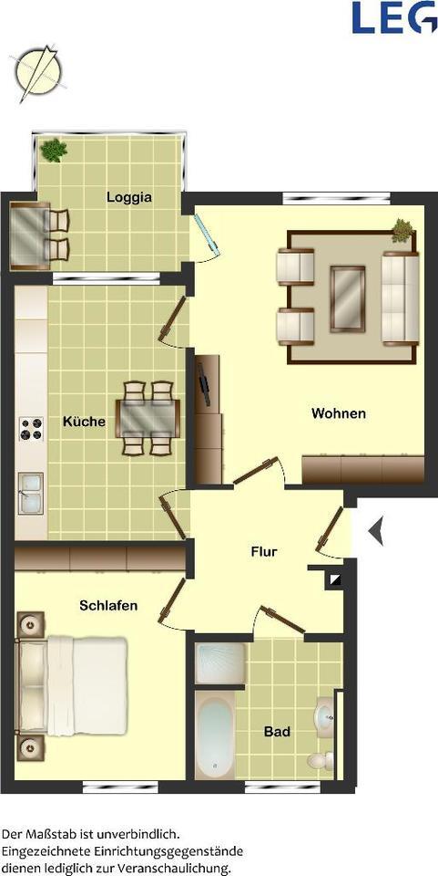 Demnächst frei! 2-Zimmer-Wohnung in Iserlohn Gerlingsen - Besichtigung im bewohnten Zustand zimmer