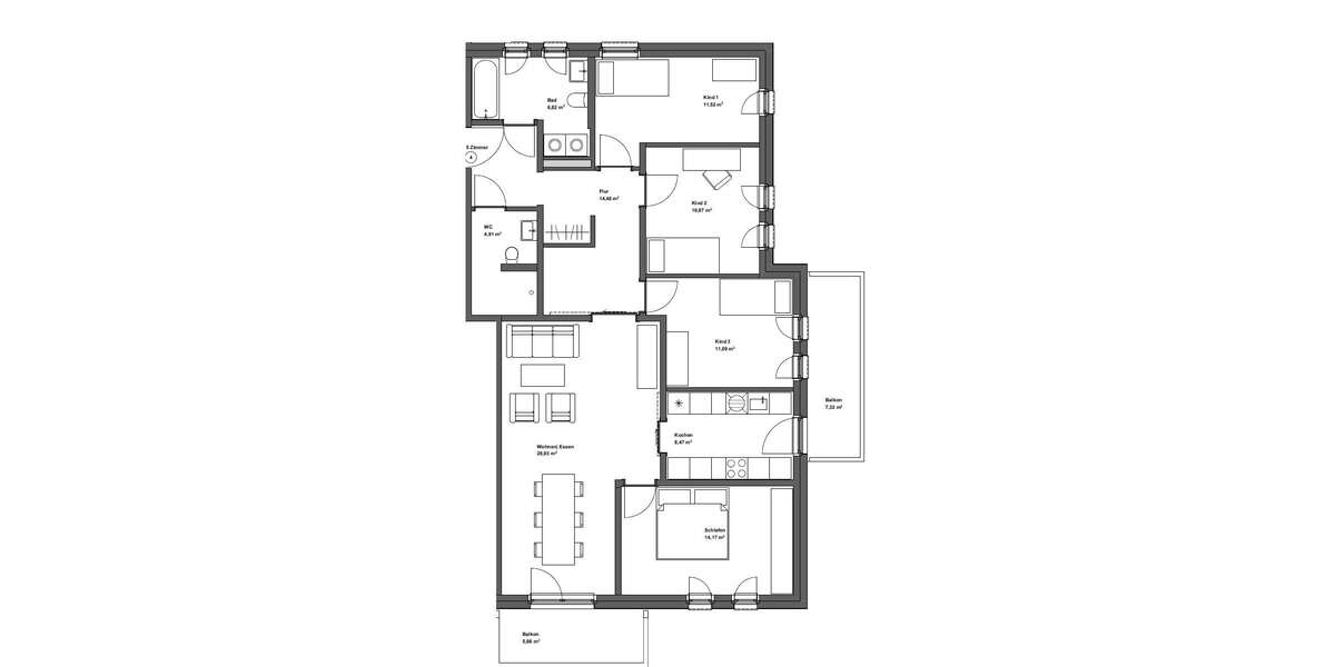 Etagenwohnung Warstein-Belecke Belecke - 5 Zimmer, 112 m&sup2;, 672&euro; | Angebot:25900873