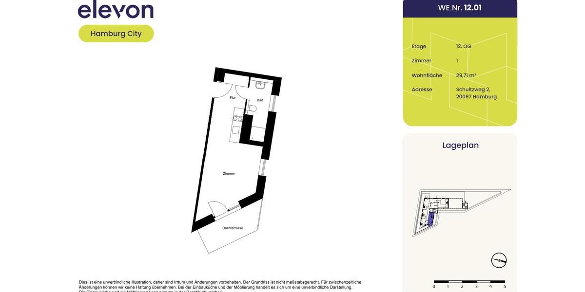 Einfamilienhaus Hamburg Hamburg-Mitte - 1 Zimmer, 30 m&sup2;, 992&euro; | Angebot:26166599