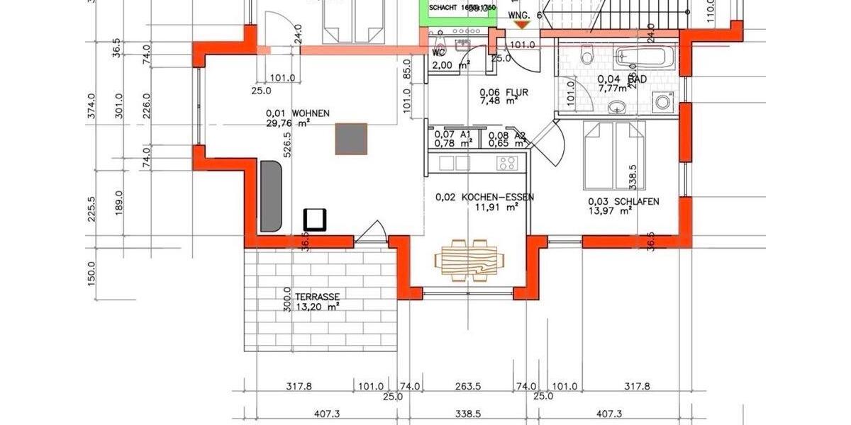 Helle moderne barrierefreie 3 Zimmer EG Wohnung (96 m²) 3 zimmer