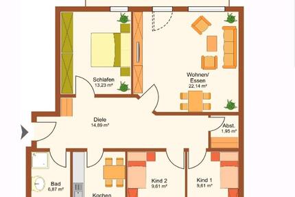 Wohnung Elze - 4 Zimmer, 93 m&sup2;, 800&euro; | Angebot:25237572