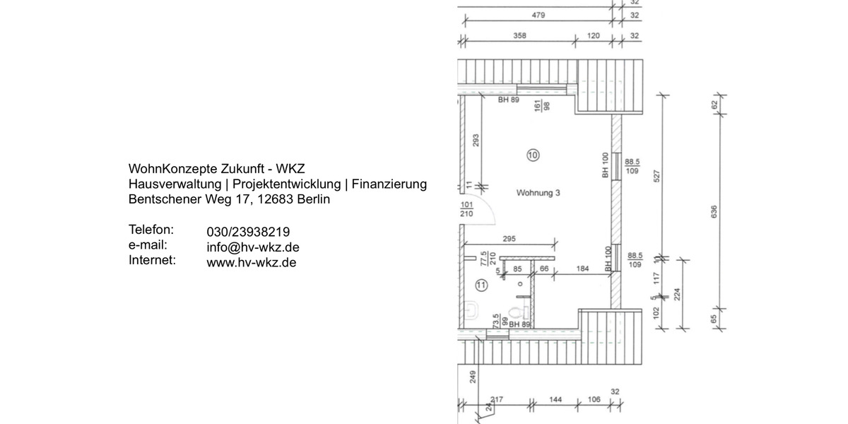 Nachmieter: 1,5 WE1.1 KH-FH - EBK, FB-Heizung, Spitzboden, Garten 1.5 zimmer