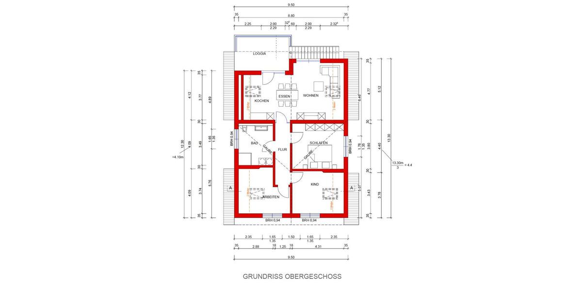 Dachgeschoßwohnung Kirchberg (Hunsrück) - 3 Zimmer, 96 m&sup2;, 1.075&euro; | Angebot:26689076