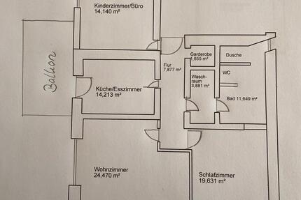 Wohnung Pocking - 3 Zimmer, 98 m&sup2;, 1.227&euro; | Angebot:26090270