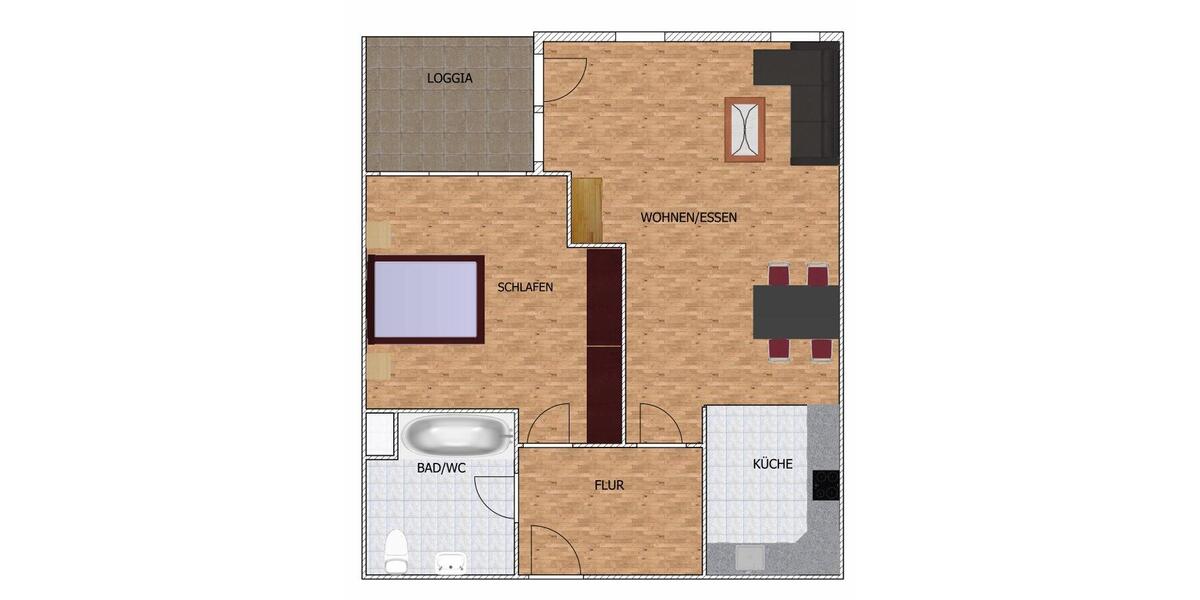 Etagenwohnung Glückstadt - 2 Zimmer, 51 m&sup2;, 399&euro; | Angebot:26564697