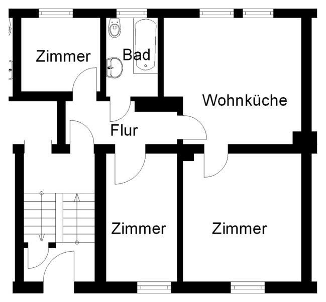 Frisch renovierte Erdgeschosswohnung! zimmer