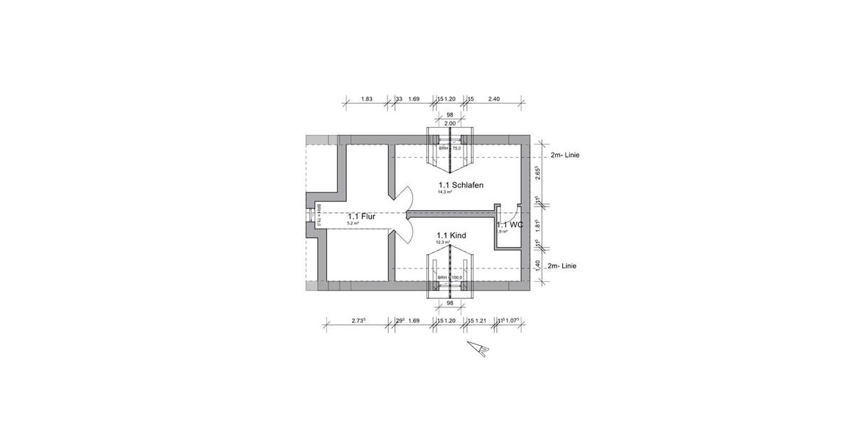 Doppelhaushälfte Ansbach - 3.5 Zimmer, 82 m&sup2;, 1.300&euro; | Angebot:26519941