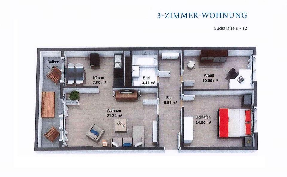 Etagenwohnung Rothenburg/Oberlausitz Oberlausitz - 3 Zimmer, 70 m&sup2;, 435&euro; | Angebot:25082461