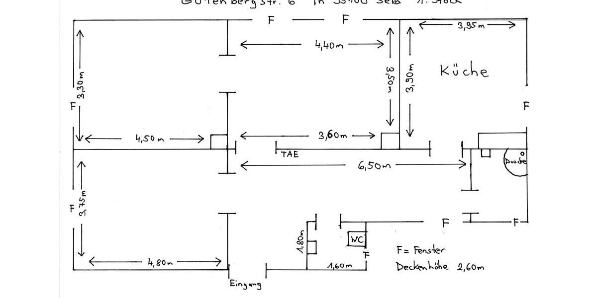Etagenwohnung Selb - 3 Zimmer, 80 m&sup2;, 460&euro; | Angebot:25945296
