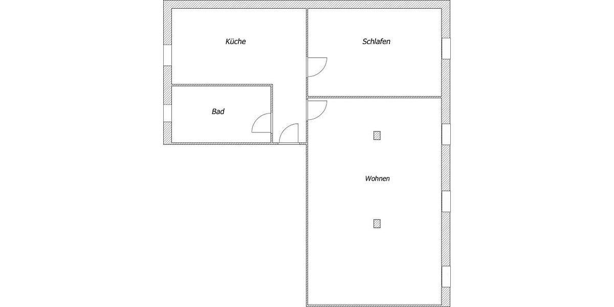 Dachgeschoßwohnung Chemnitz Hilbersdorf - 2 Zimmer, 65 m&sup2;, 270&euro; | Angebot:26384039