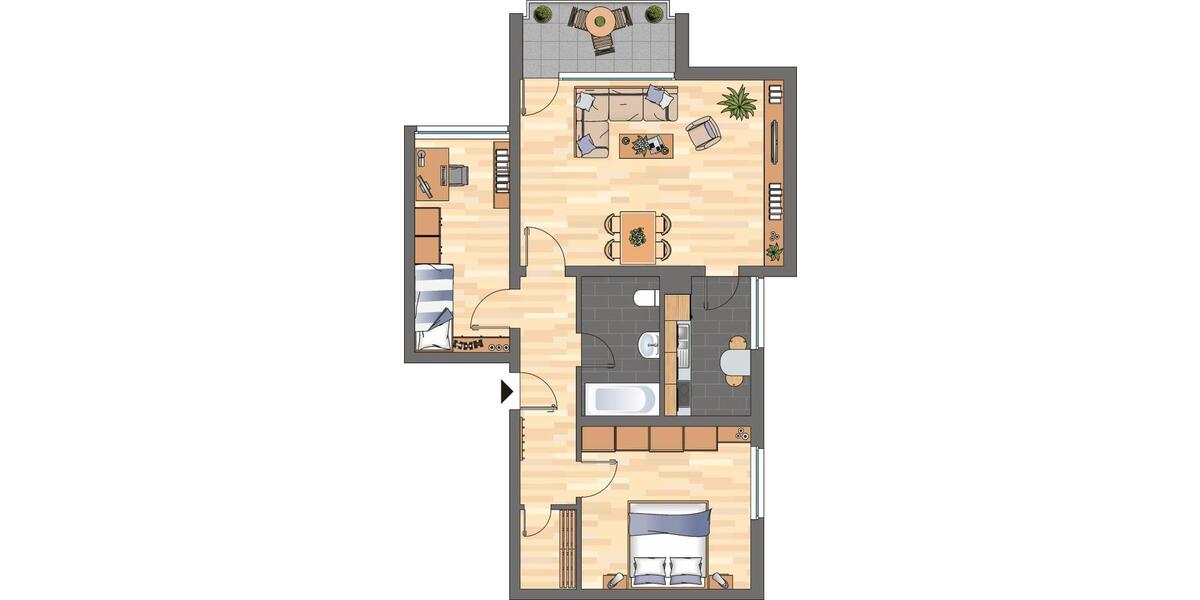 Etagenwohnung Neustadt an der Weinstraße - 3 Zimmer, 69 m&sup2;, 739&euro; | Angebot:26096306