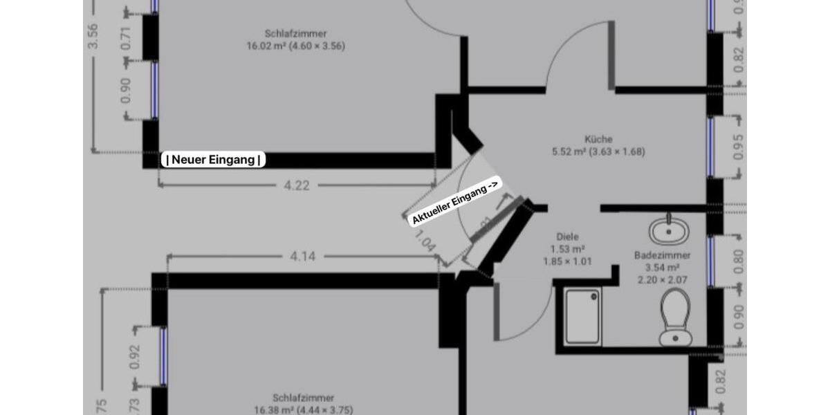 Etagenwohnung Helbra - 4 Zimmer, 72 m&sup2;, 500&euro; | Angebot:26297179