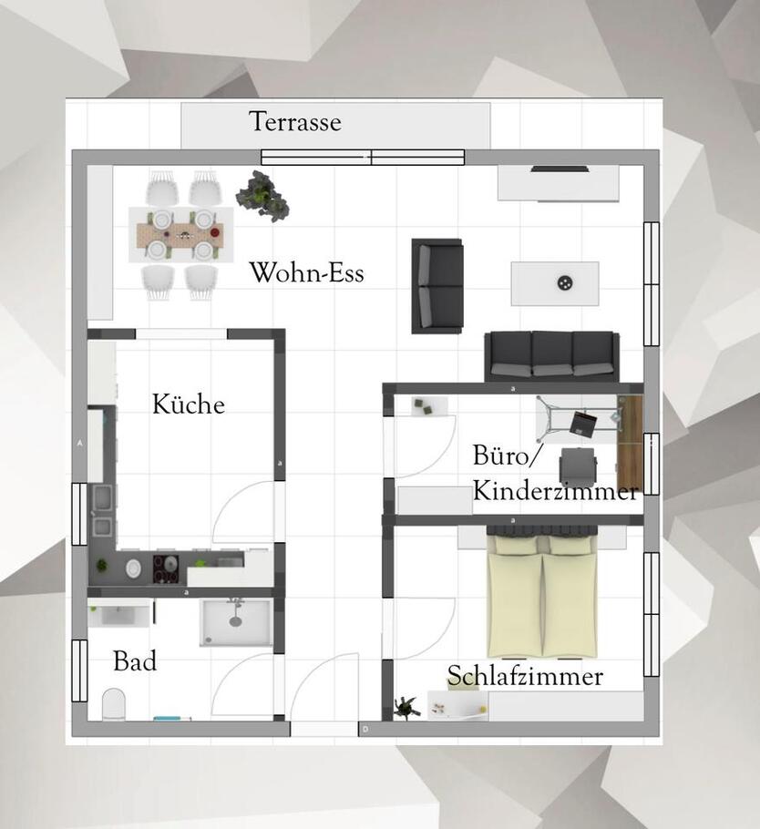 Stilvolle 3-Zimmer-Wohnung mit großzügigem Garten & Balkon
