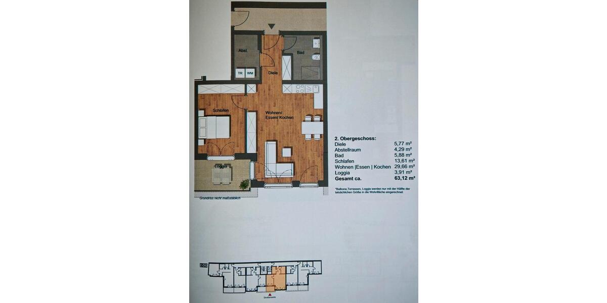 Etagenwohnung Blieskastel - 2.5 Zimmer, 63 m&sup2;, 850&euro; | Angebot:25170238